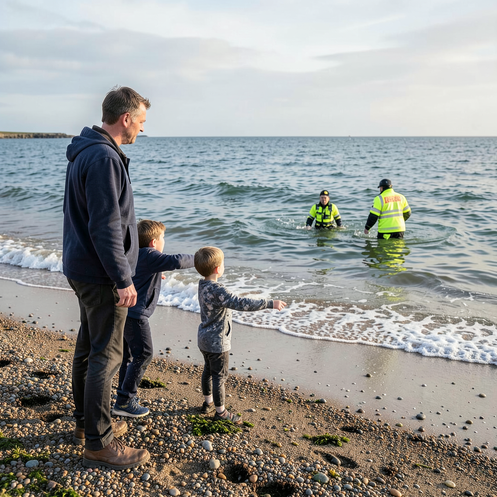 Autistic boy Leo praised for helping rescue two boys from rising tide at Sully